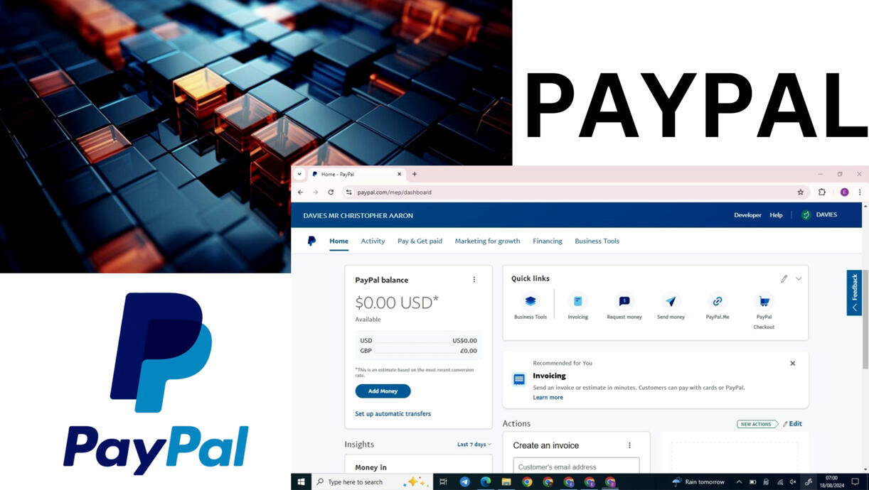 PAYPAL ACCOUNT SETUP